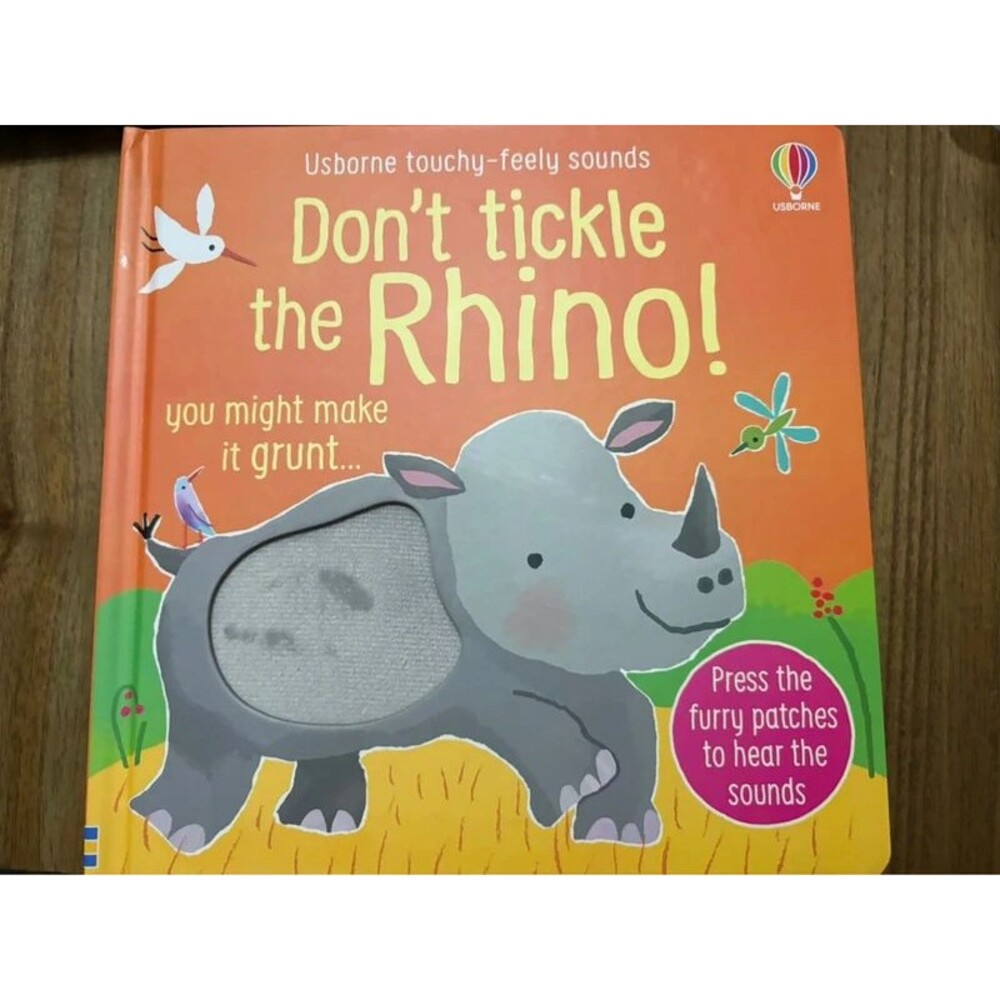 New Usborne don’t tickle the rhino board book